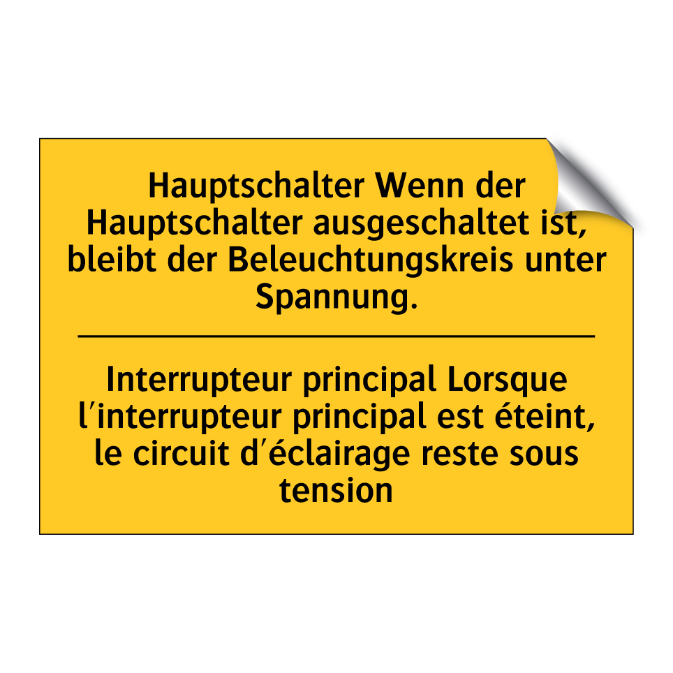 Hauptschalter Wenn der Hauptschalter /.../ - Interrupteur principal Lorsque /.../