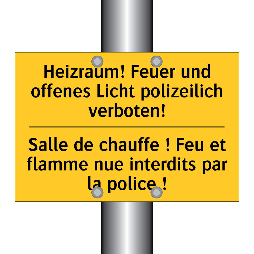 Heizraum! Feuer und offenes Licht /.../ - Salle de chauffe ! Feu et flamme /.../