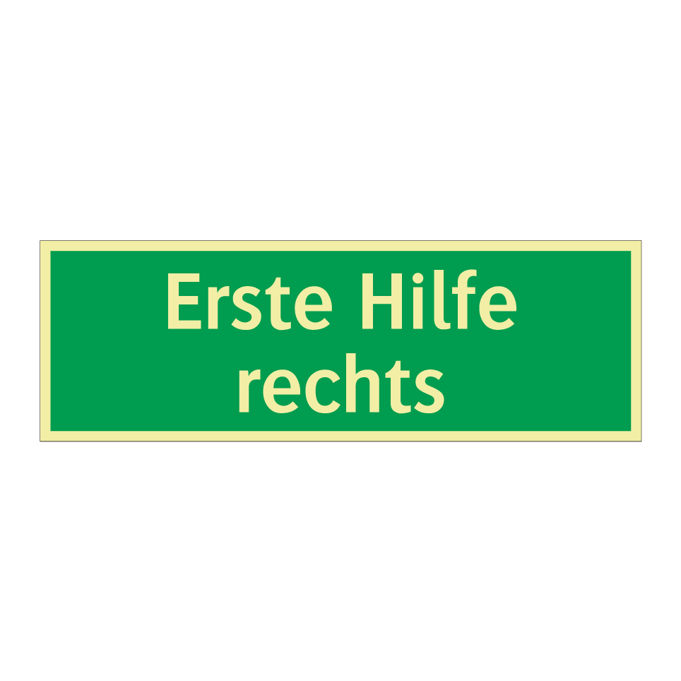 Erste Hilfe rechts