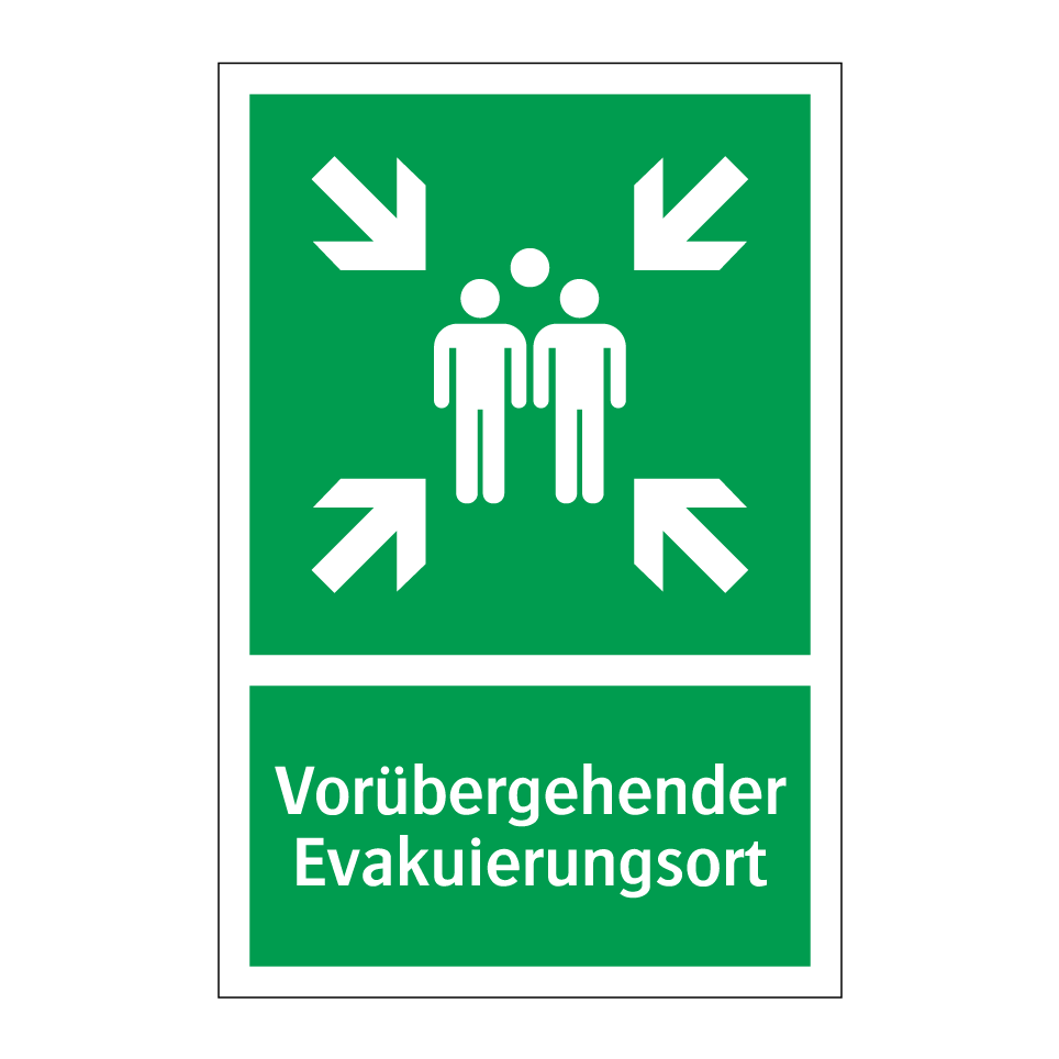 Vorübergehender Evakuierungsort