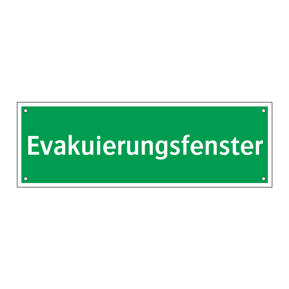 Evakuierungsfenster
