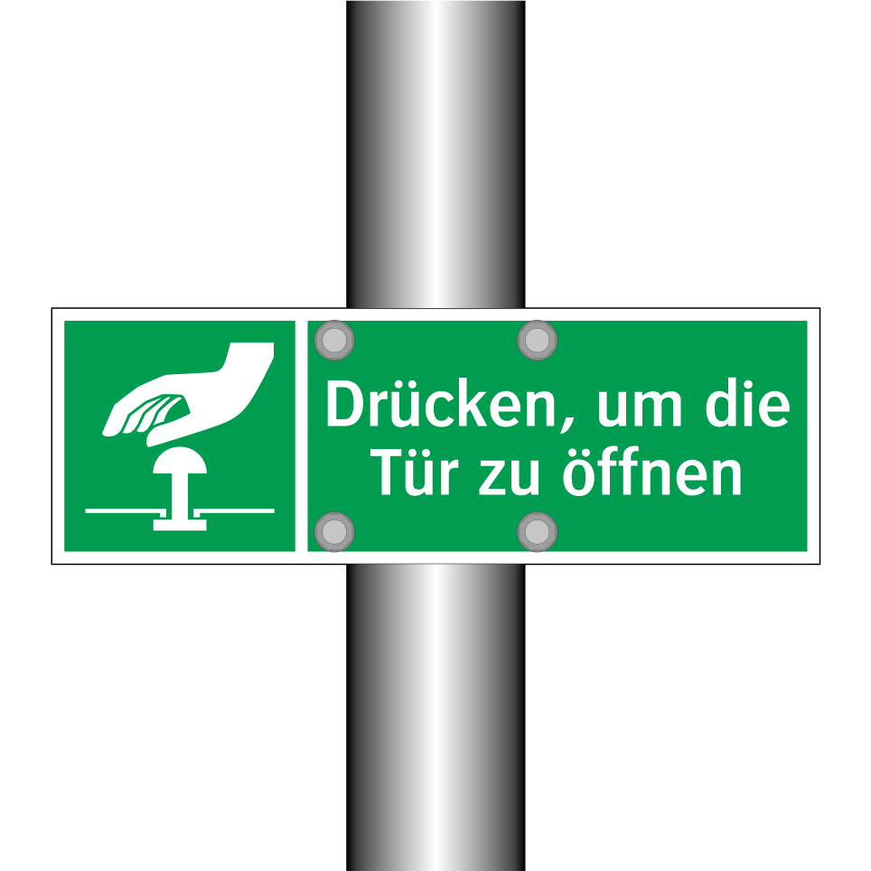 Drücken, um die Tür zu öffnen