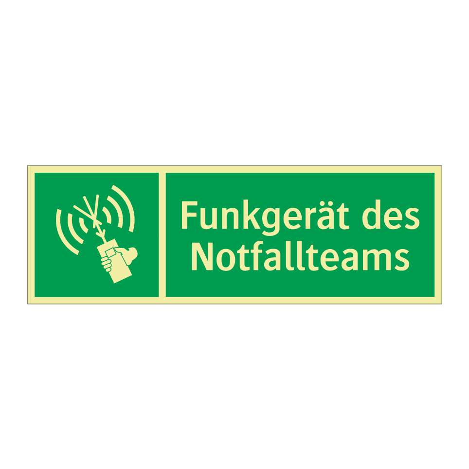 Funkgerät des Notfallteams