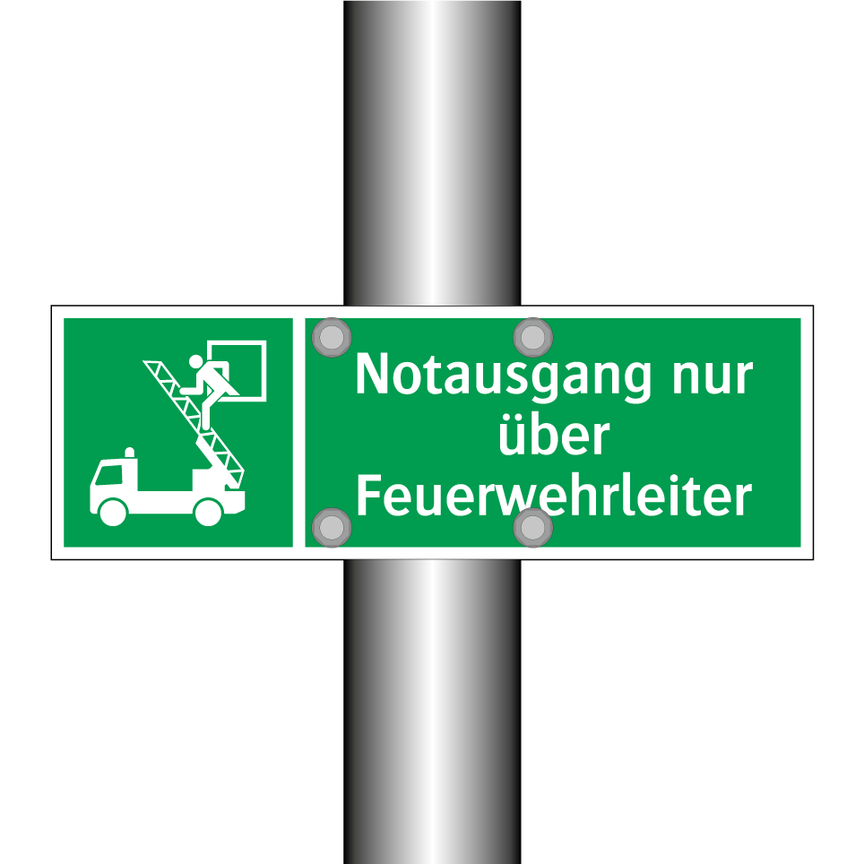 Notausgang nur über Feuerwehrleiter