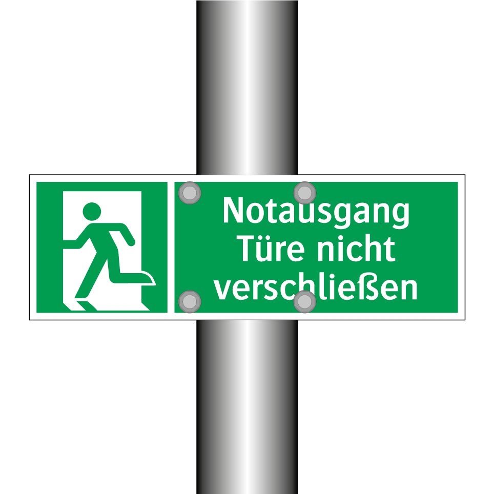 Notausgang Türe nicht verschließen