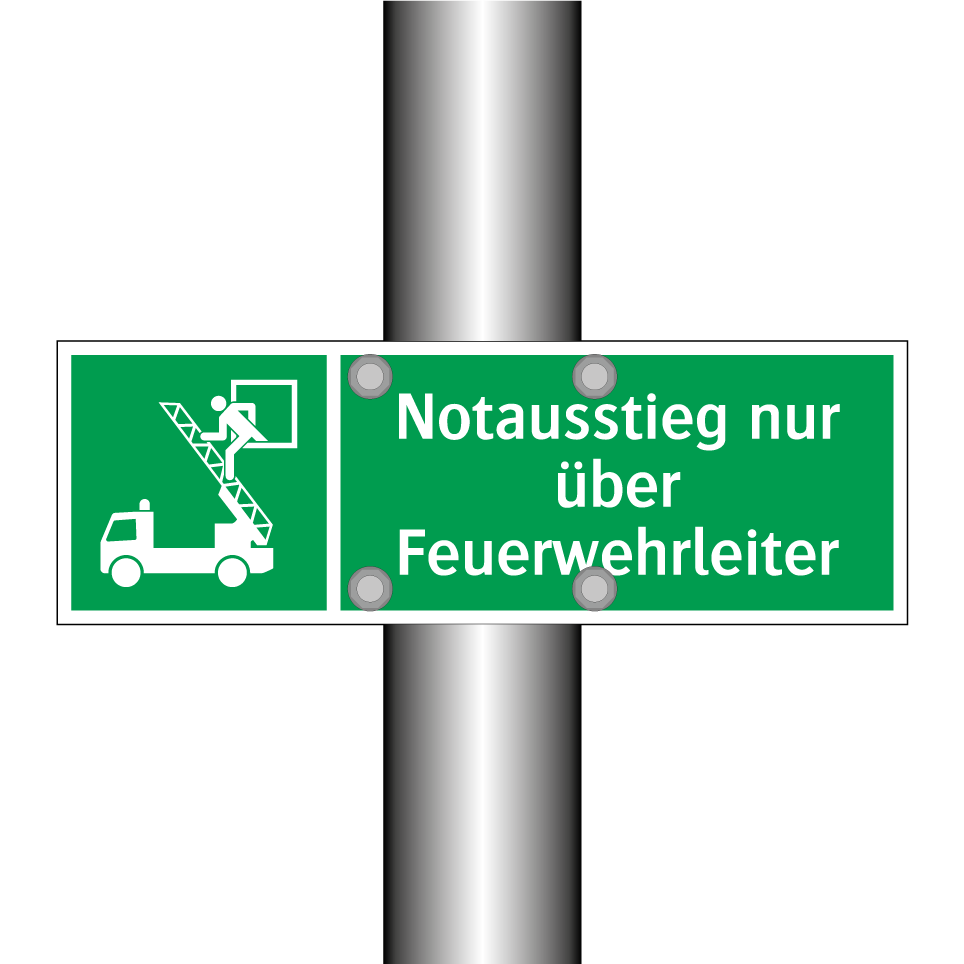 Notausstieg nur über Feuerwehrleiter