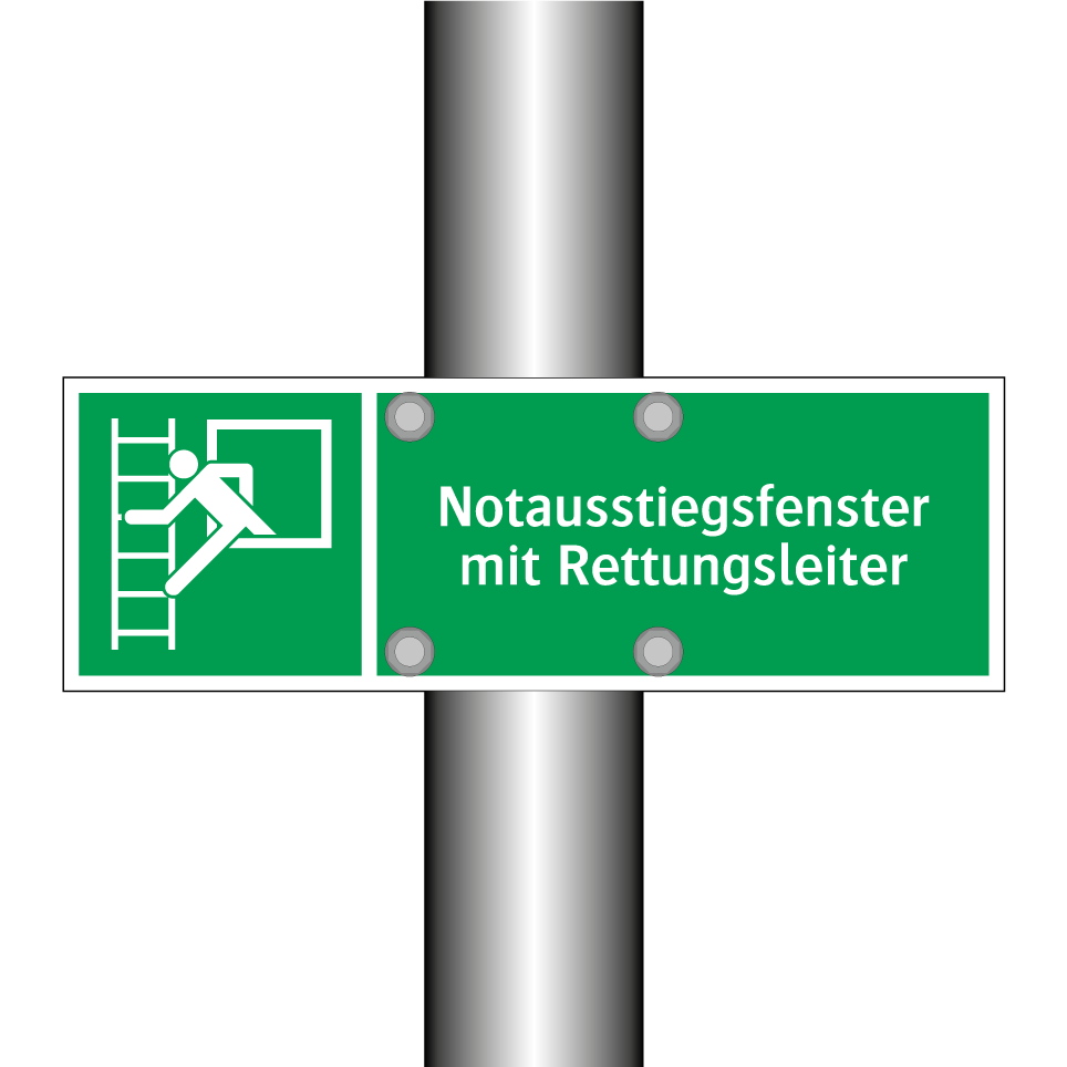 Notausstiegsfenster mit Rettungsleiter