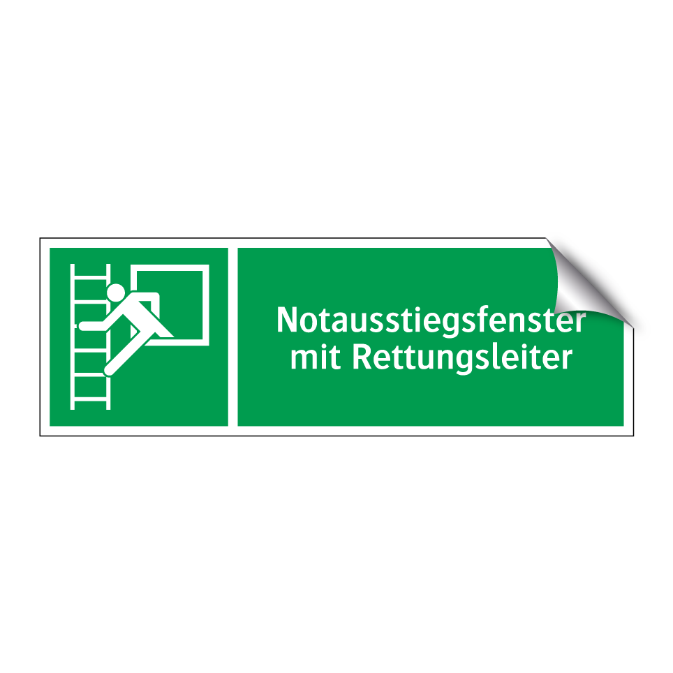 Notausstiegsfenster mit Rettungsleiter