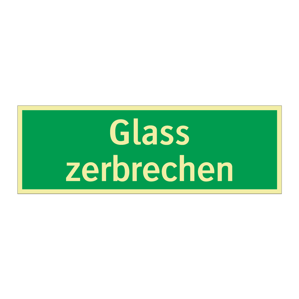 Glass zerbrechen