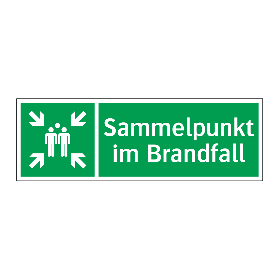 Sammelpunkt im Brandfall