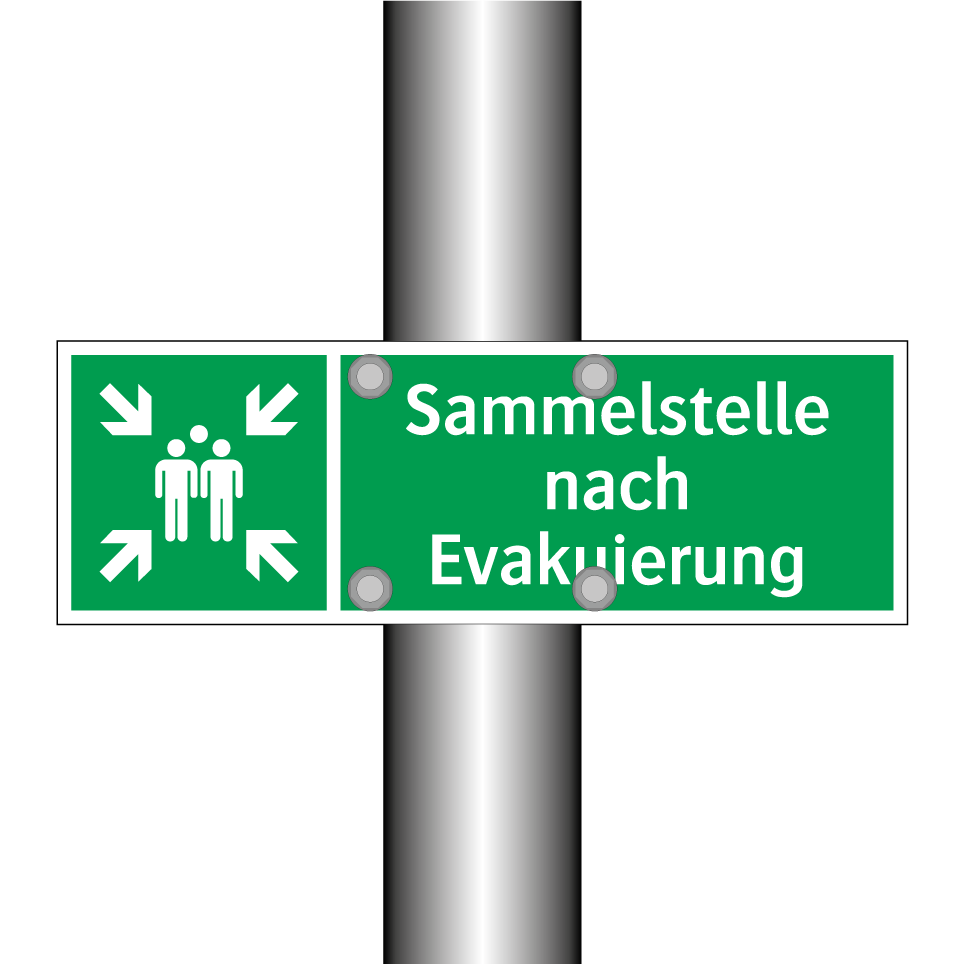 Sammelstelle nach Evakuierung