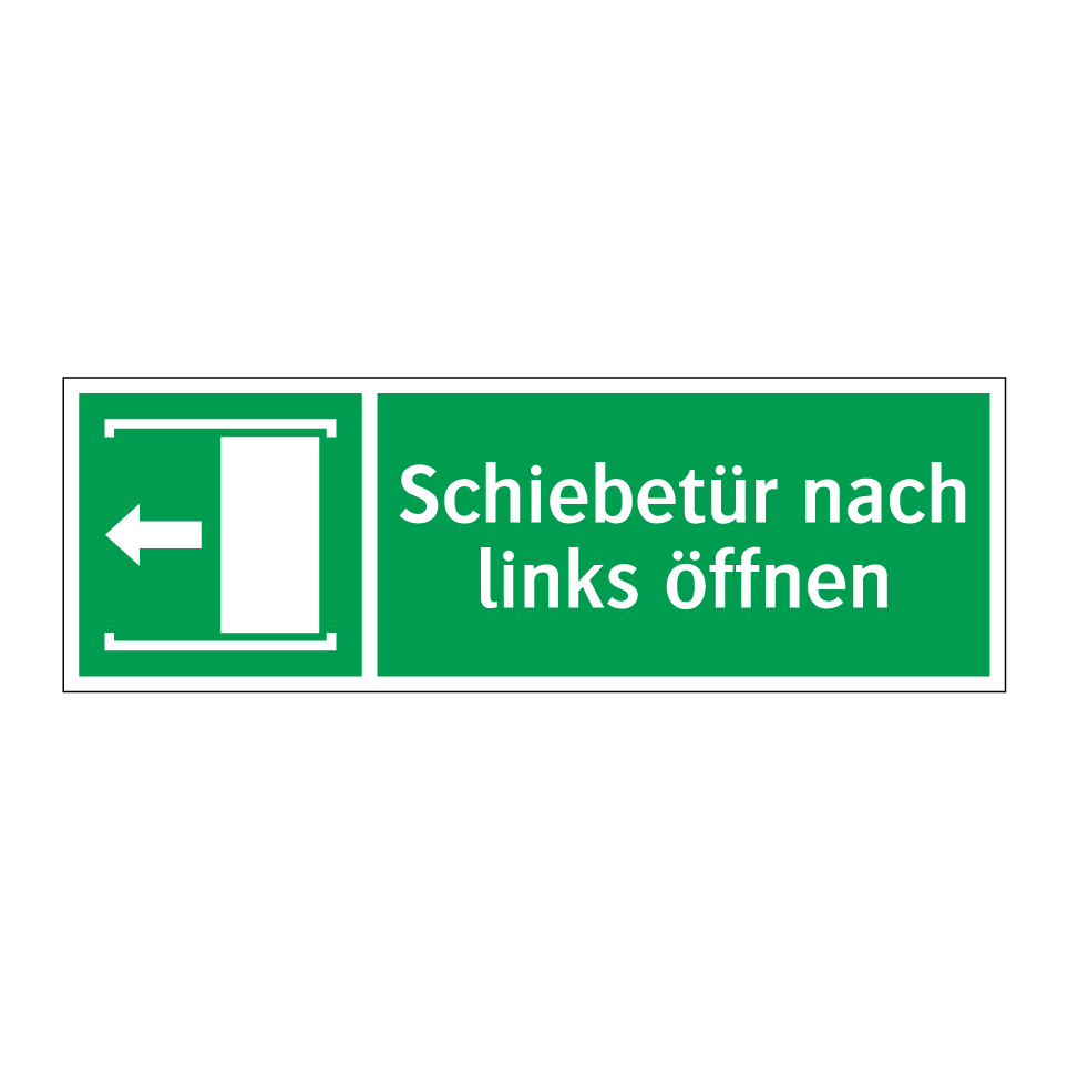 Schiebetür nach links öffnen