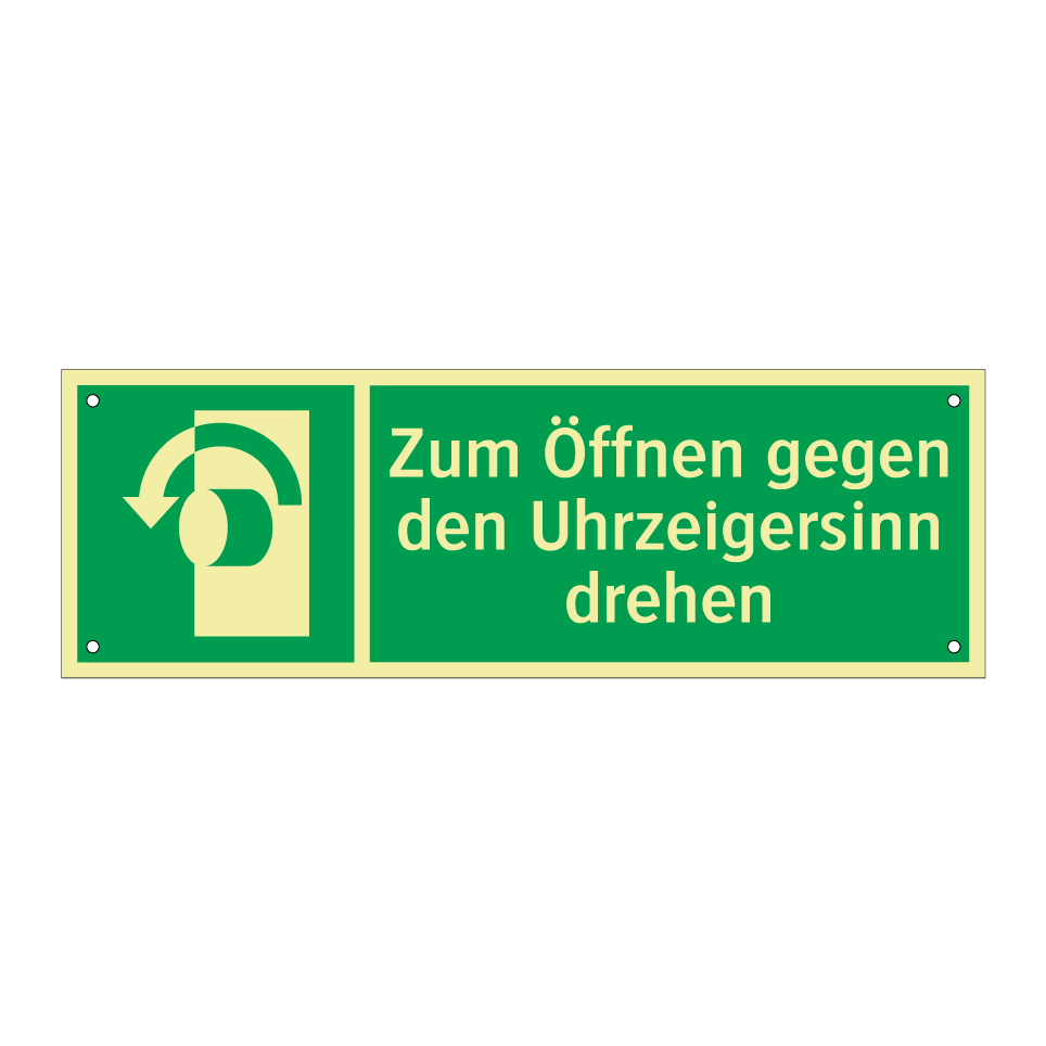Zum Öffnen gegen den Uhrzeigersinn drehen