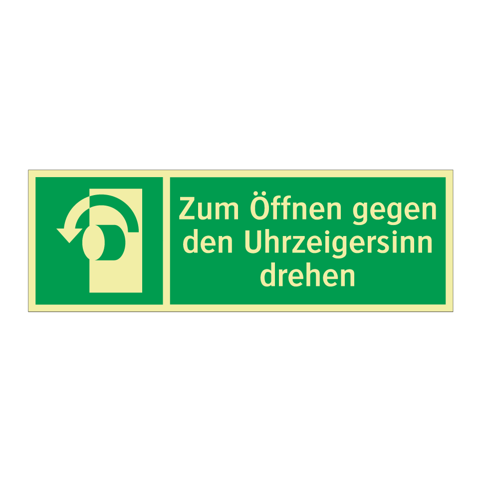 Zum Öffnen gegen den Uhrzeigersinn drehen