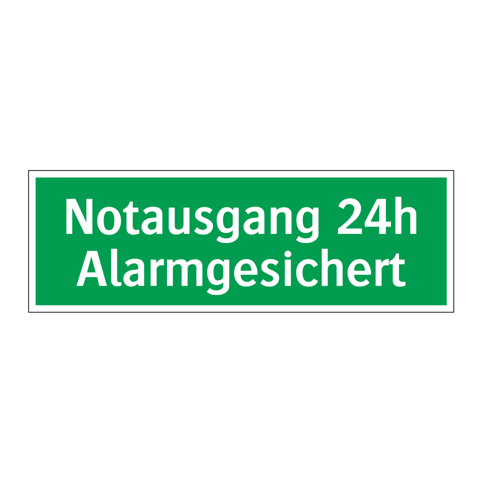 Notausgang 24h Alarmgesichert