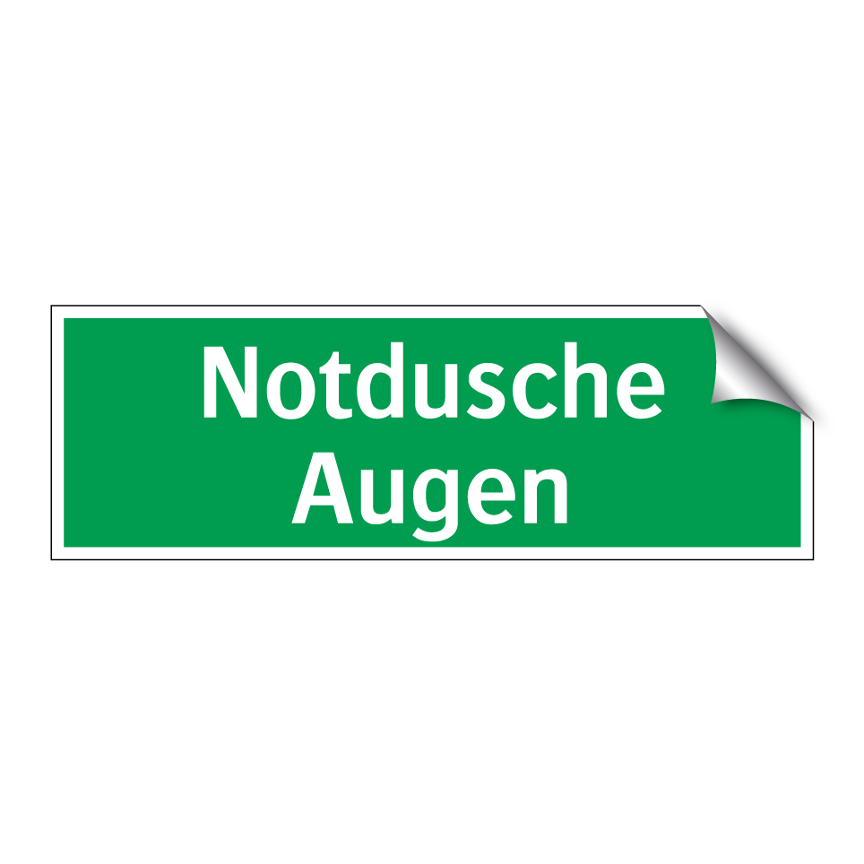 Notdusche Augen