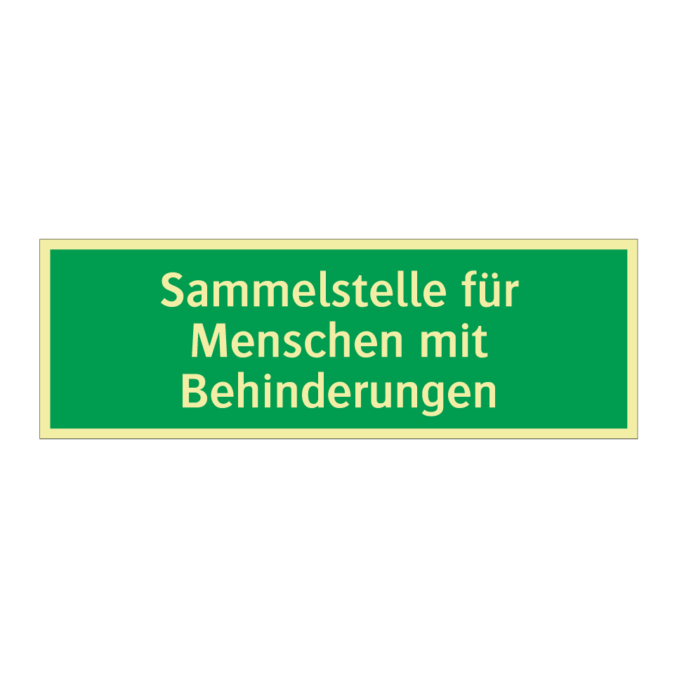 Sammelstelle für Menschen mit Behinderungen