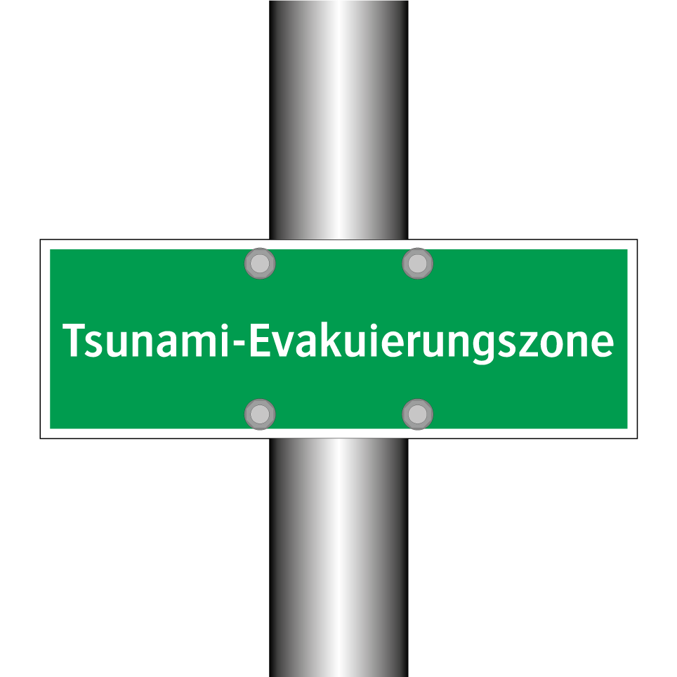 Tsunami-Evakuierungszone