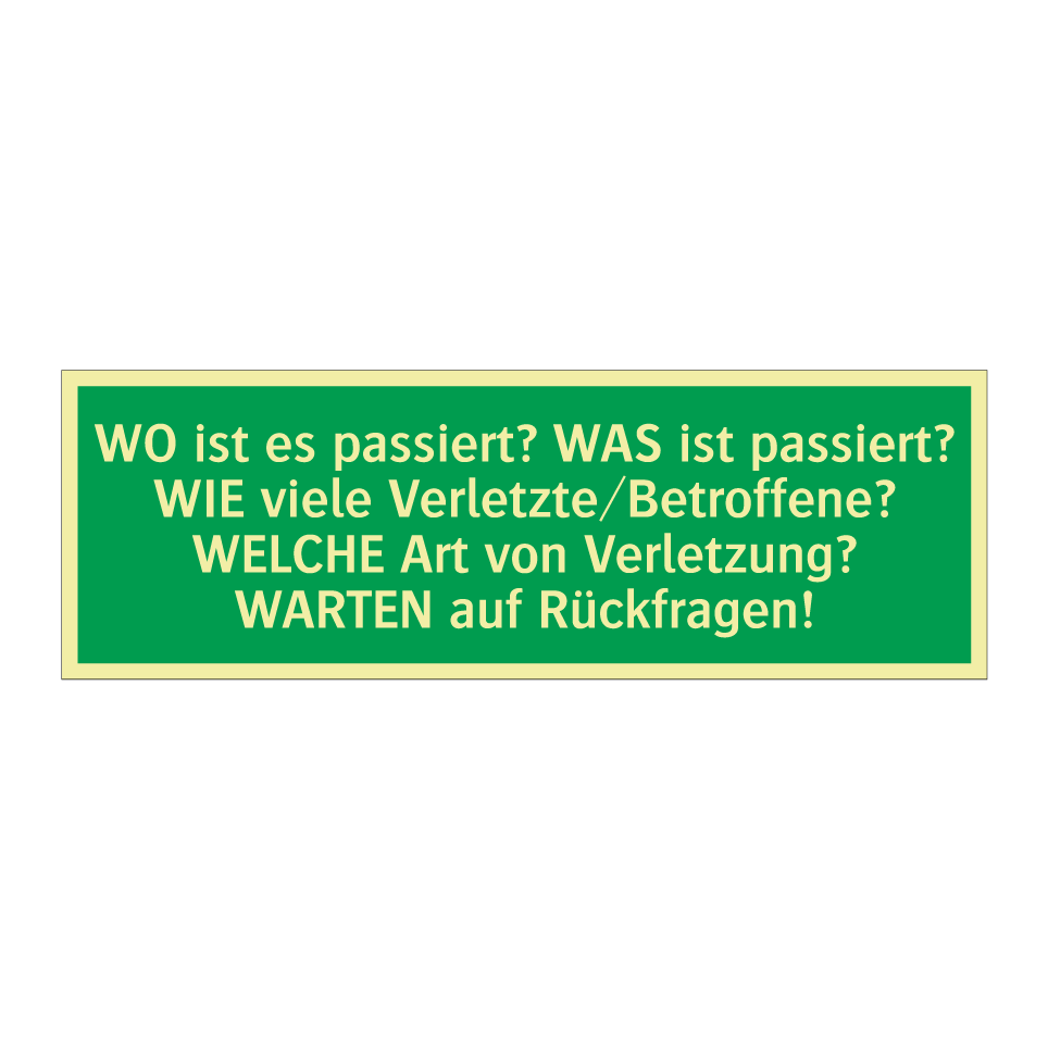 WO ist es passiert? WAS ist passiert? WIE viele Verletzte/Betroffene? /../