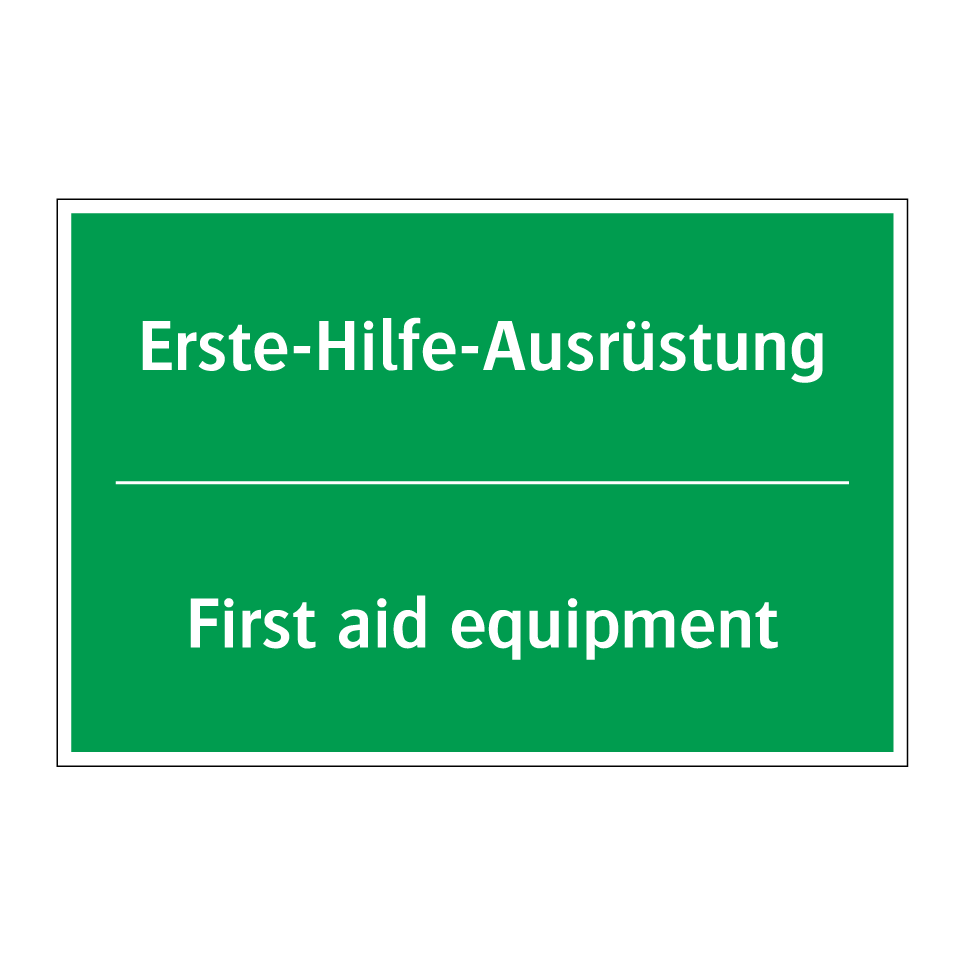 Erste-Hilfe-Ausrüstung - First aid equipment