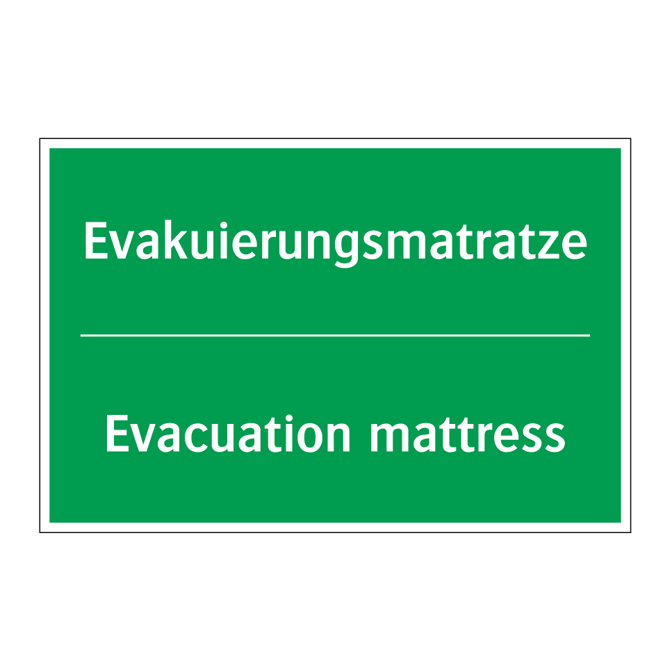 Evakuierungsmatratze - Evacuation mattress