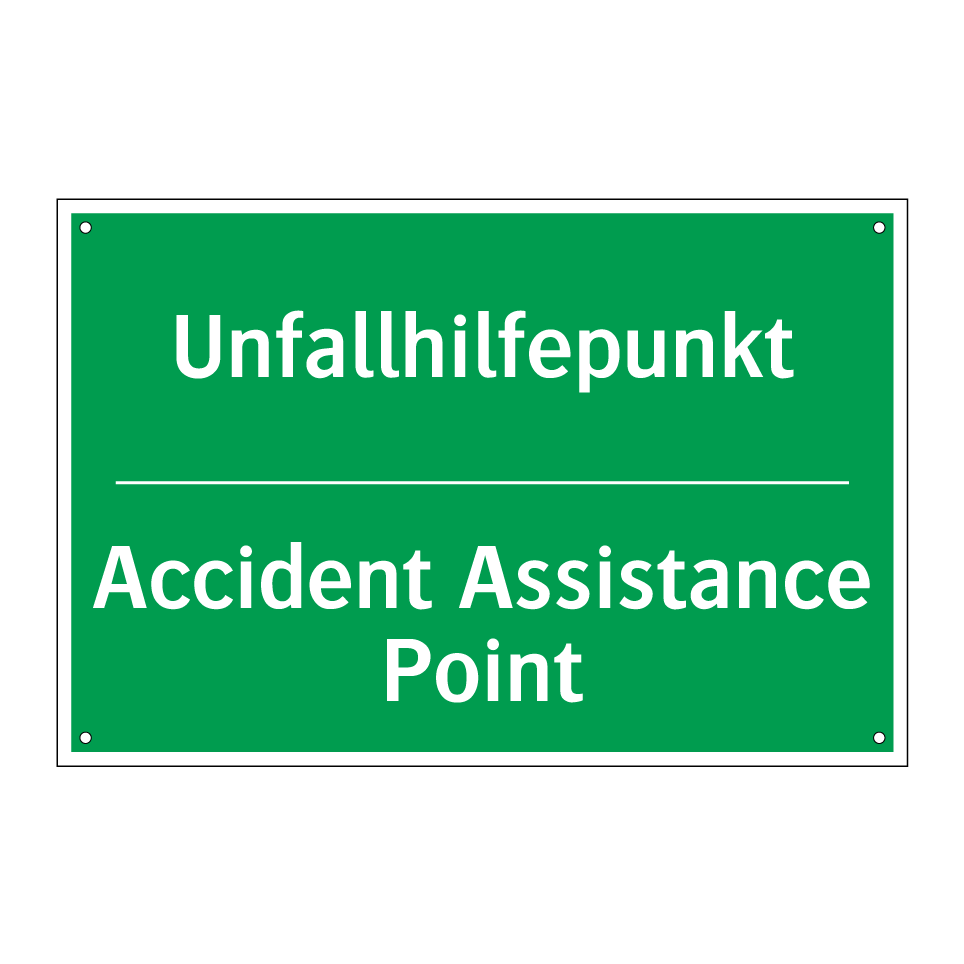 Unfallhilfepunkt - Accident Assistance Point