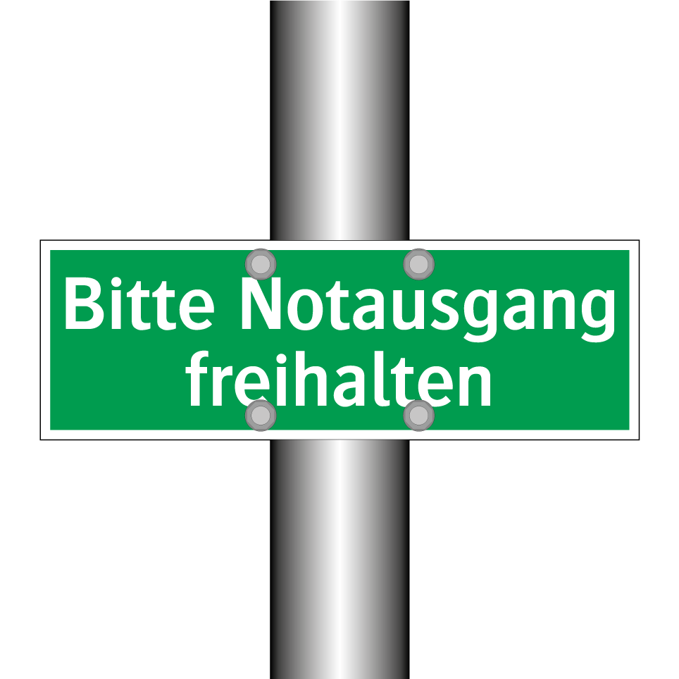 Bitte Notausgang freihalten