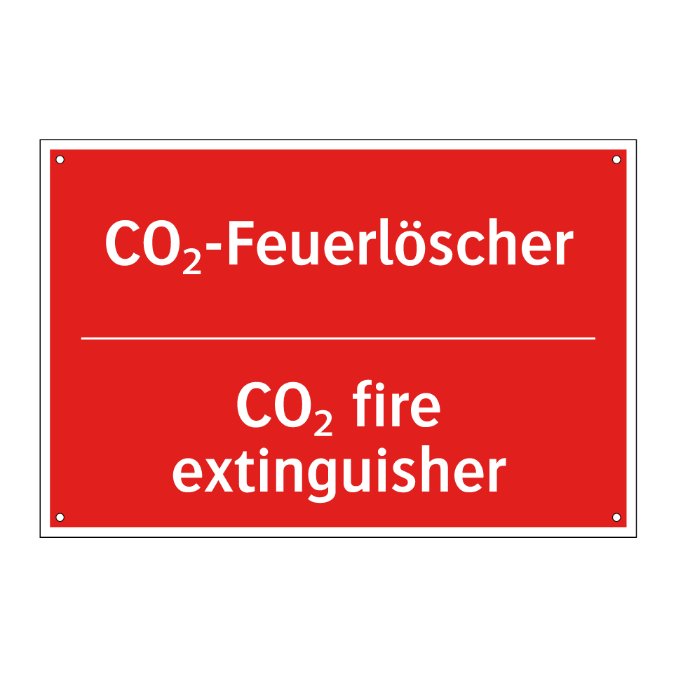 CO₂-Feuerlöscher - CO₂ fire extinguisher