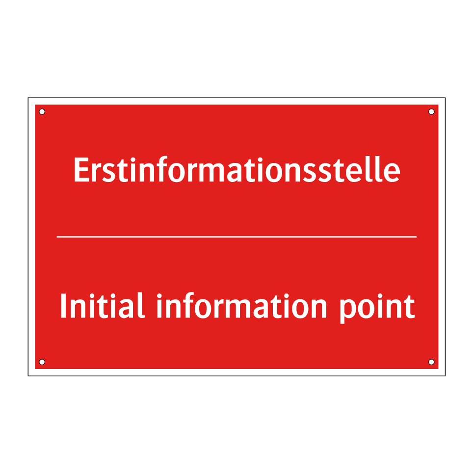 Erstinformationsstelle - Initial information point