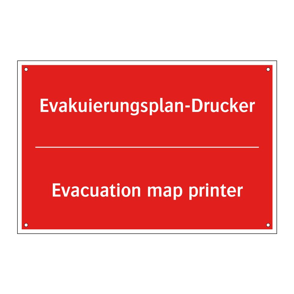 Evakuierungsplan-Drucker - Evacuation map printer