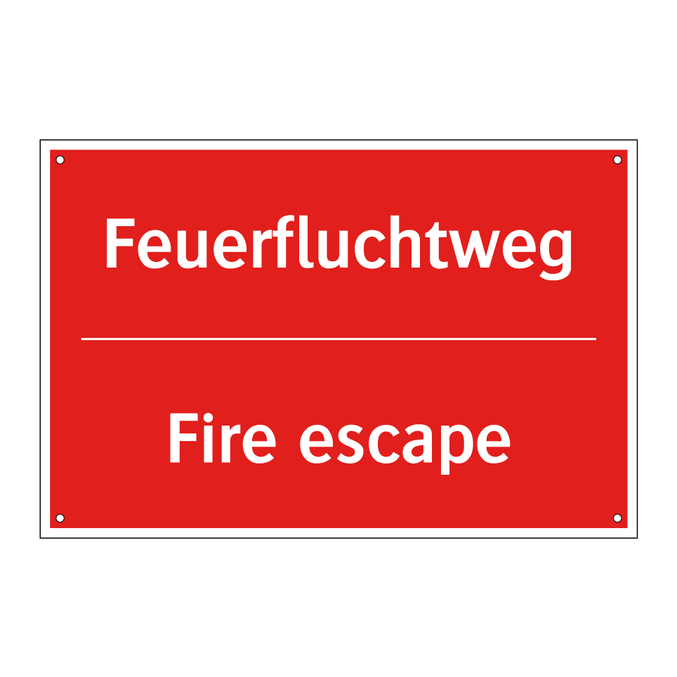 Feuerfluchtweg - Fire escape