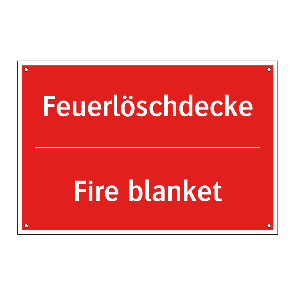 Feuerlöschdecke - Fire blanket