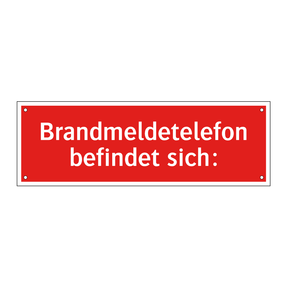 Brandmeldetelefon befindet sich: