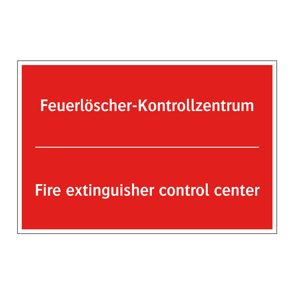 Feuerlöscher-Kontrollzentrum - Fire extinguisher control center/.../