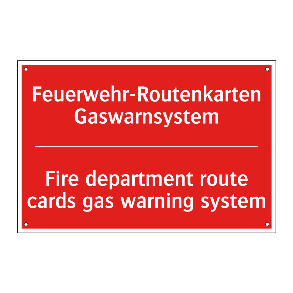 Feuerwehr-Routenkarten Gaswarnsystem/.../ - Fire department route cards gas /.../