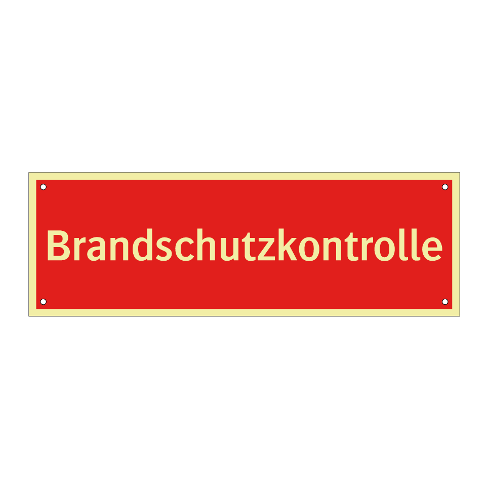 Brandschutzkontrolle
