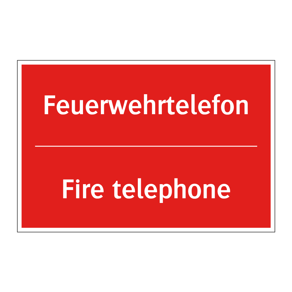 Feuerwehrtelefon - Fire telephone