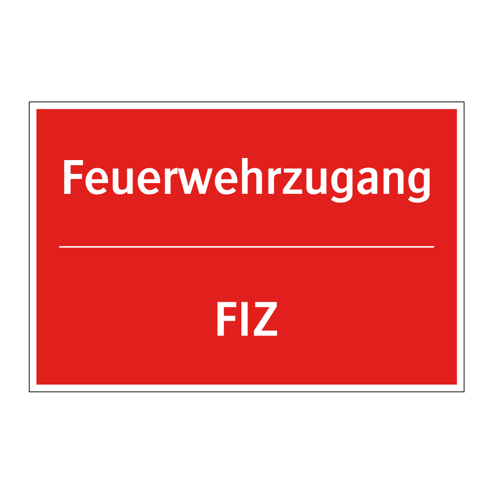 Feuerwehrzugang - FIZ