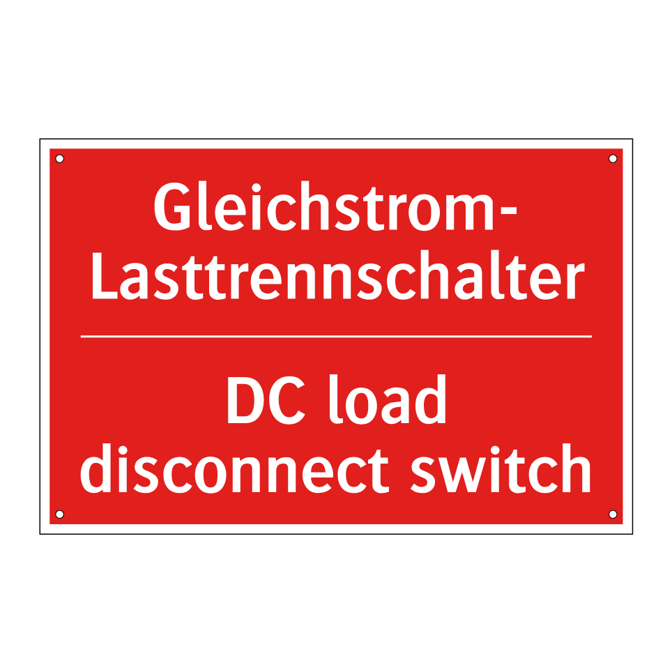 Gleichstrom-Lasttrennschalter - DC load disconnect switch
