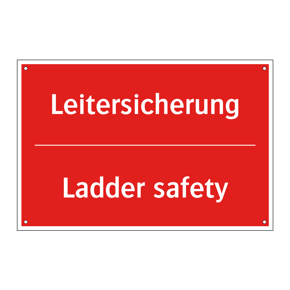 Leitersicherung - Ladder safety