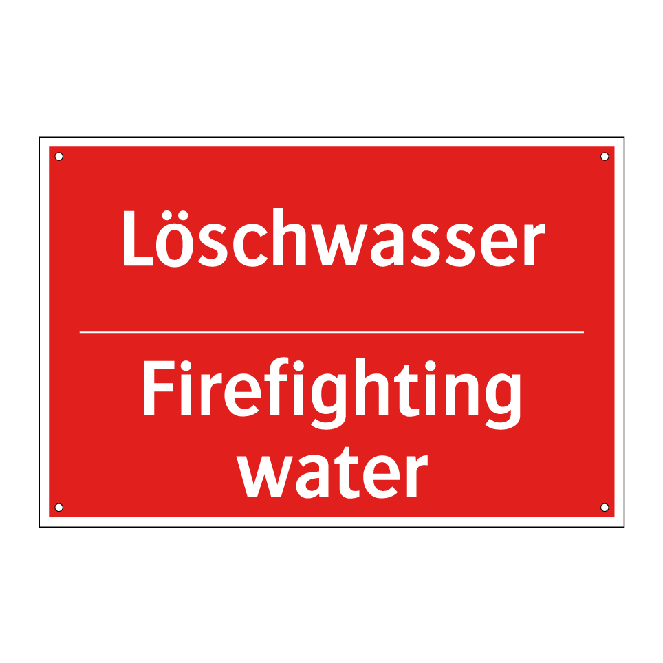 Löschwasser - Firefighting water