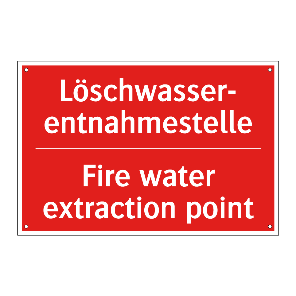 Löschwasser- entnahmestelle - Fire water extraction point