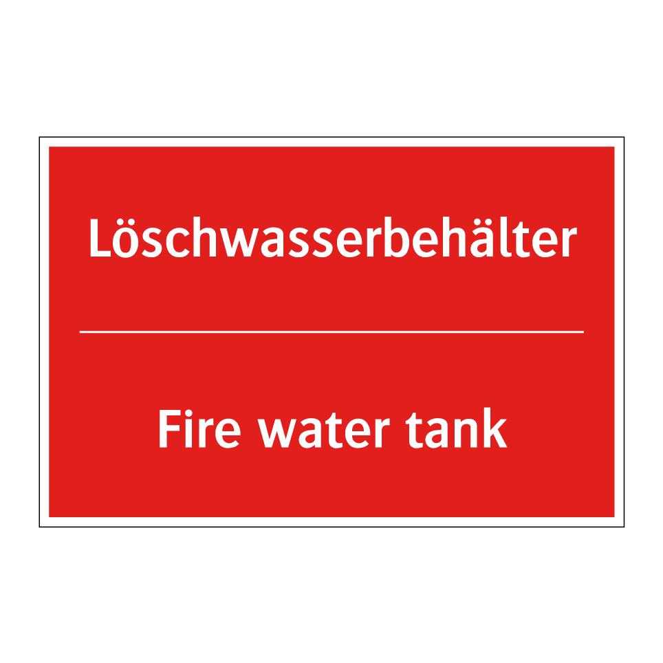 Löschwasserbehälter - Fire water tank