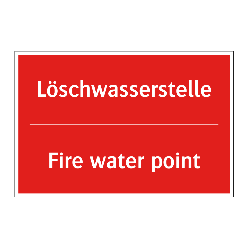 Löschwasserstelle - Fire water point