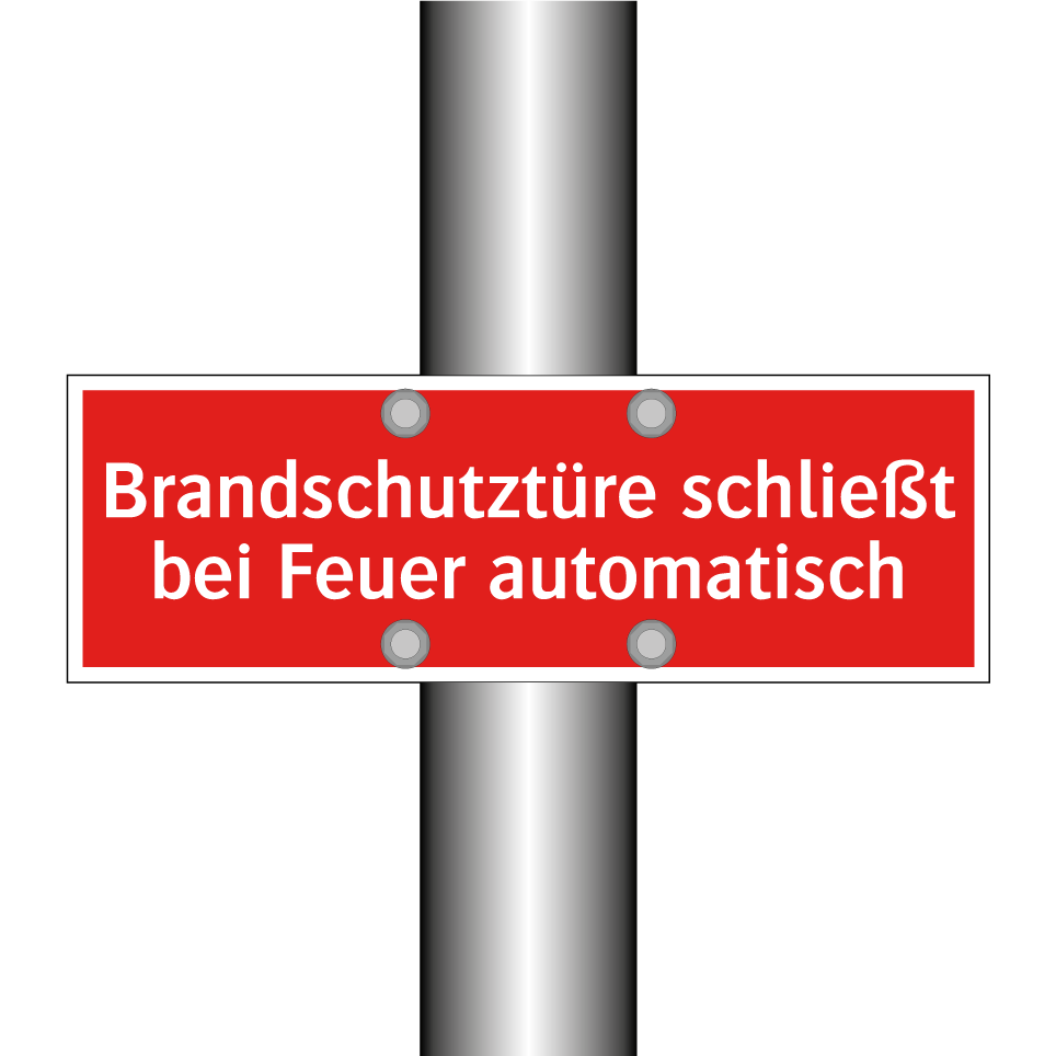 Brandschutztüre schließt bei Feuer automatisch