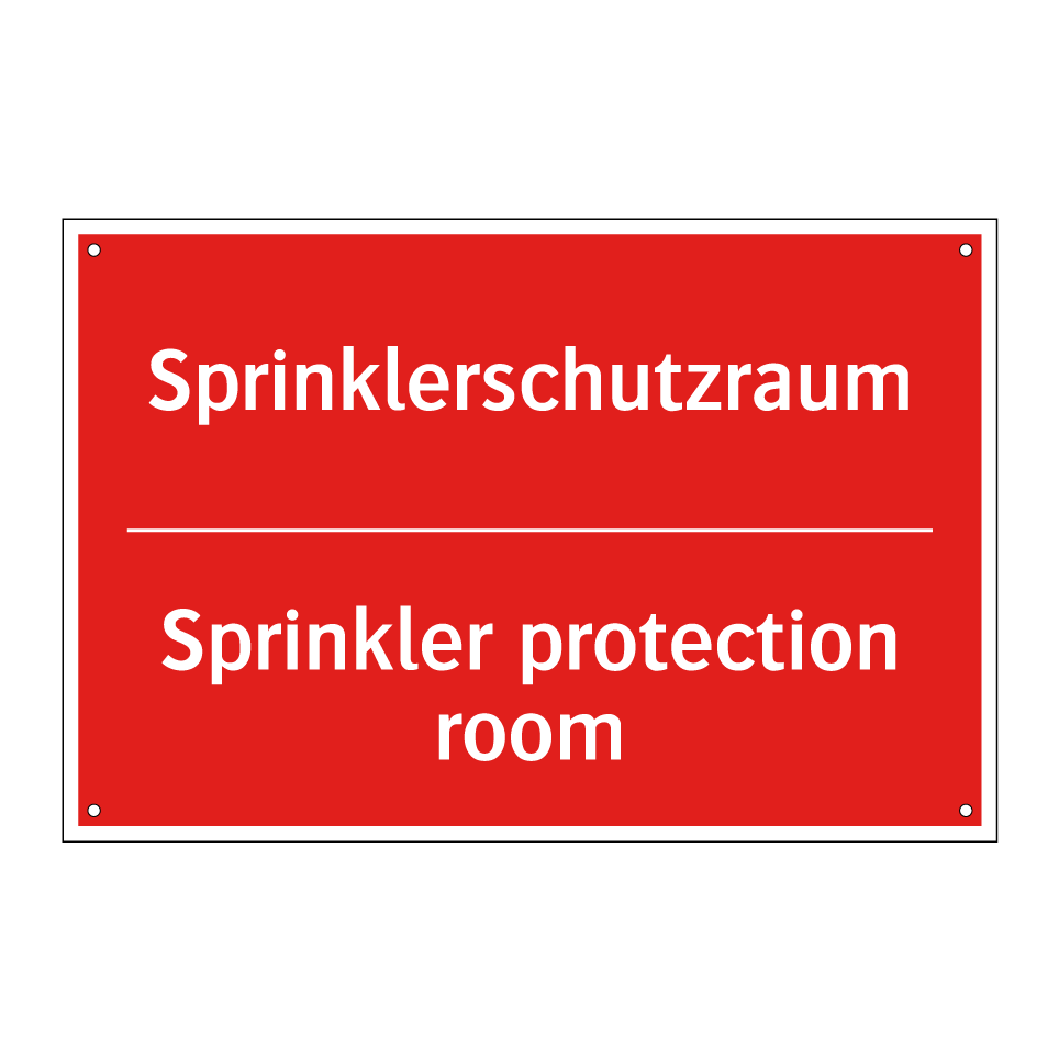 Sprinklerschutzraum - Sprinkler protection room