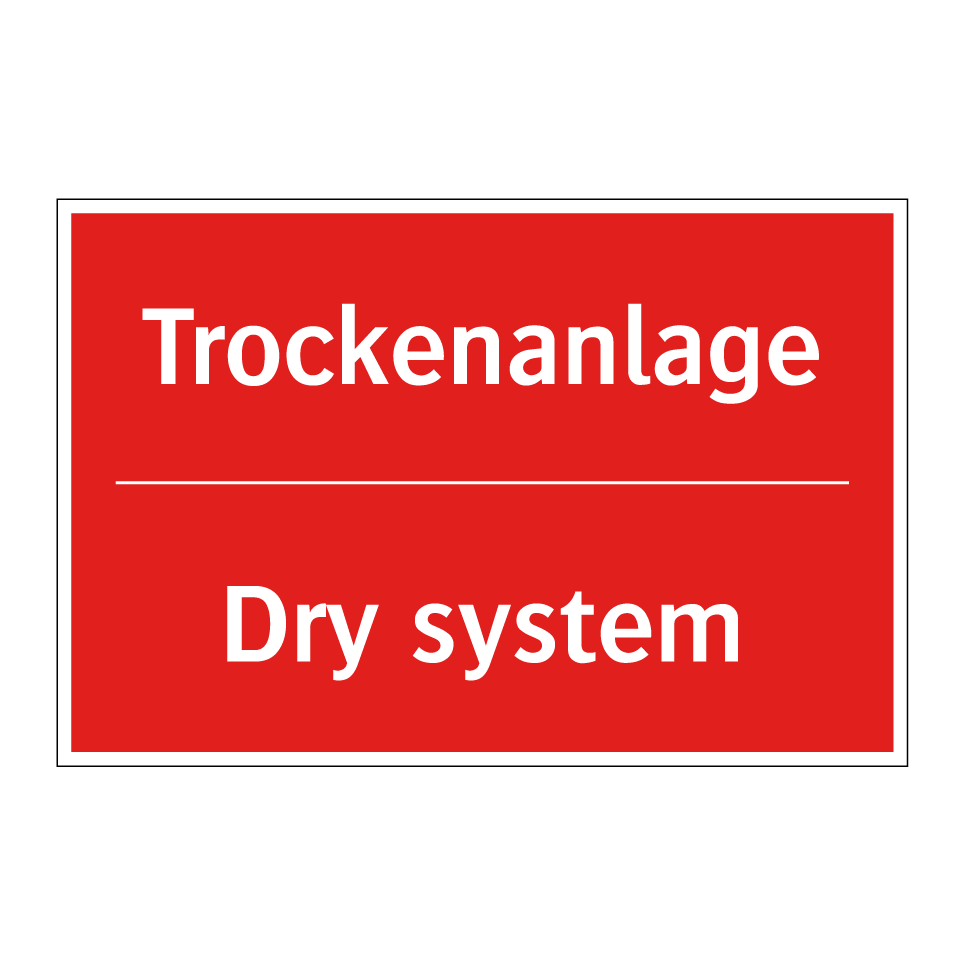 Trockenanlage - Dry system