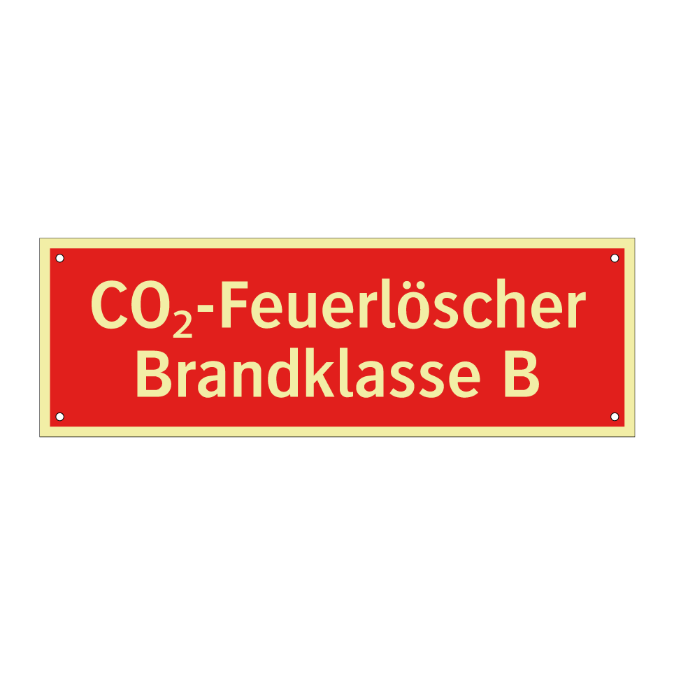 CO₂-Feuerlöscher Brandklasse B