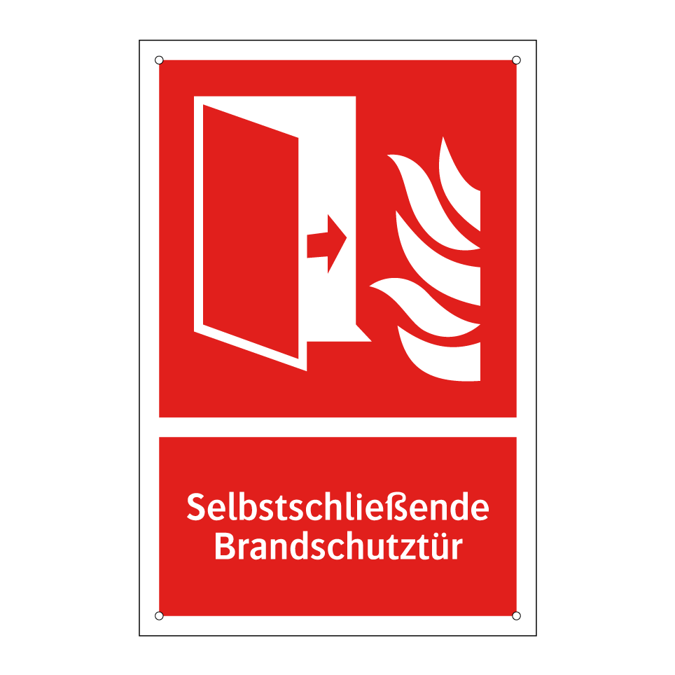 Selbstschließende Brandschutztür
