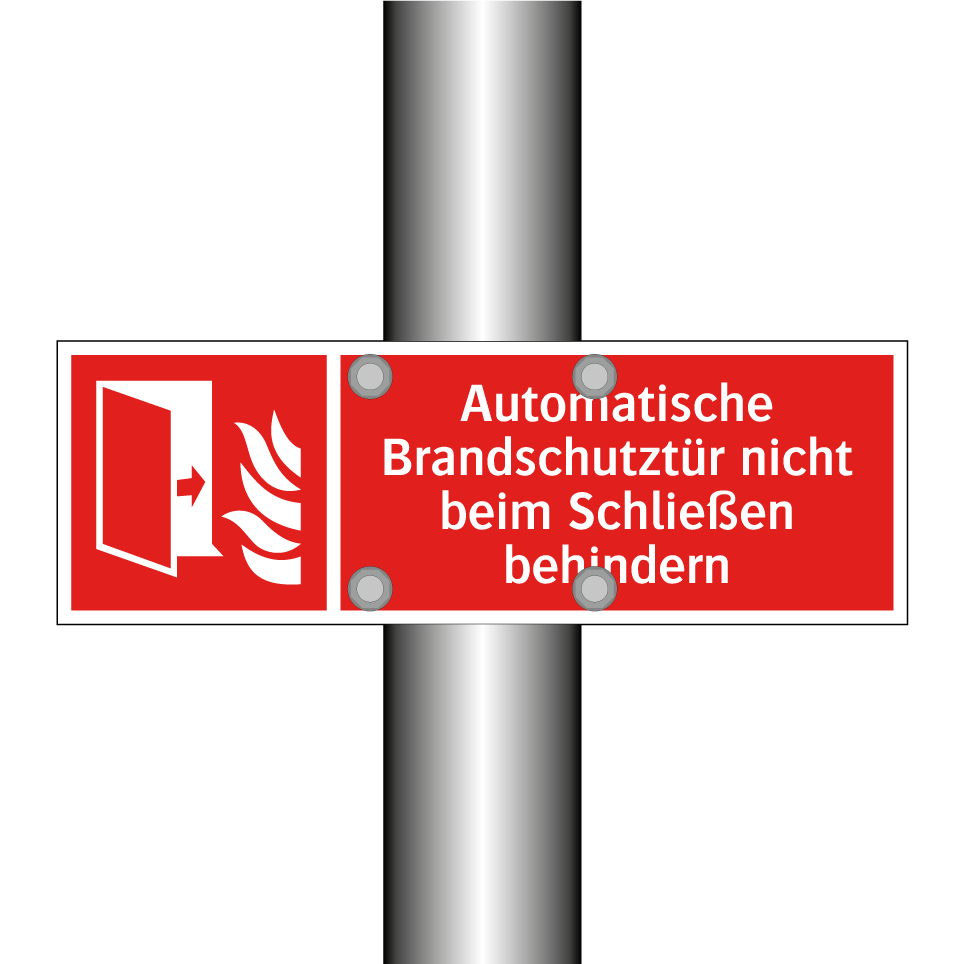 Automatische Brandschutztür nicht beim Schließen behindern